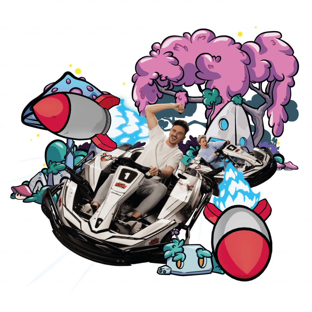 BattleRace bei JKS – Interaktives Kart-Rennen mit Power-Ups